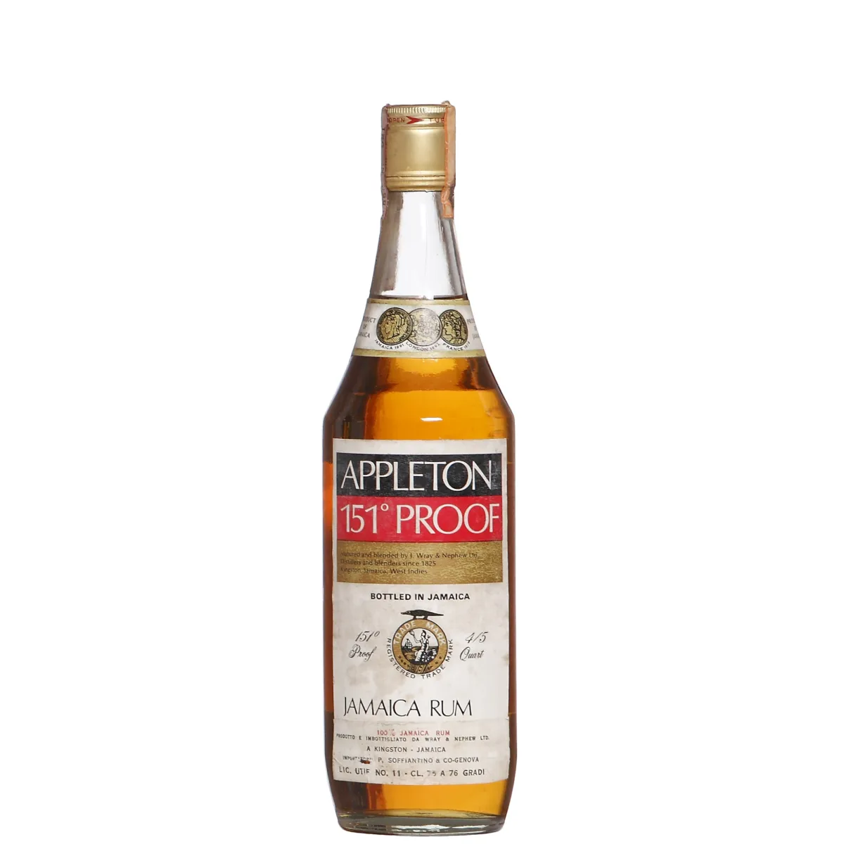 Appleton 151 Proof bottled in the 1960s Italian Import