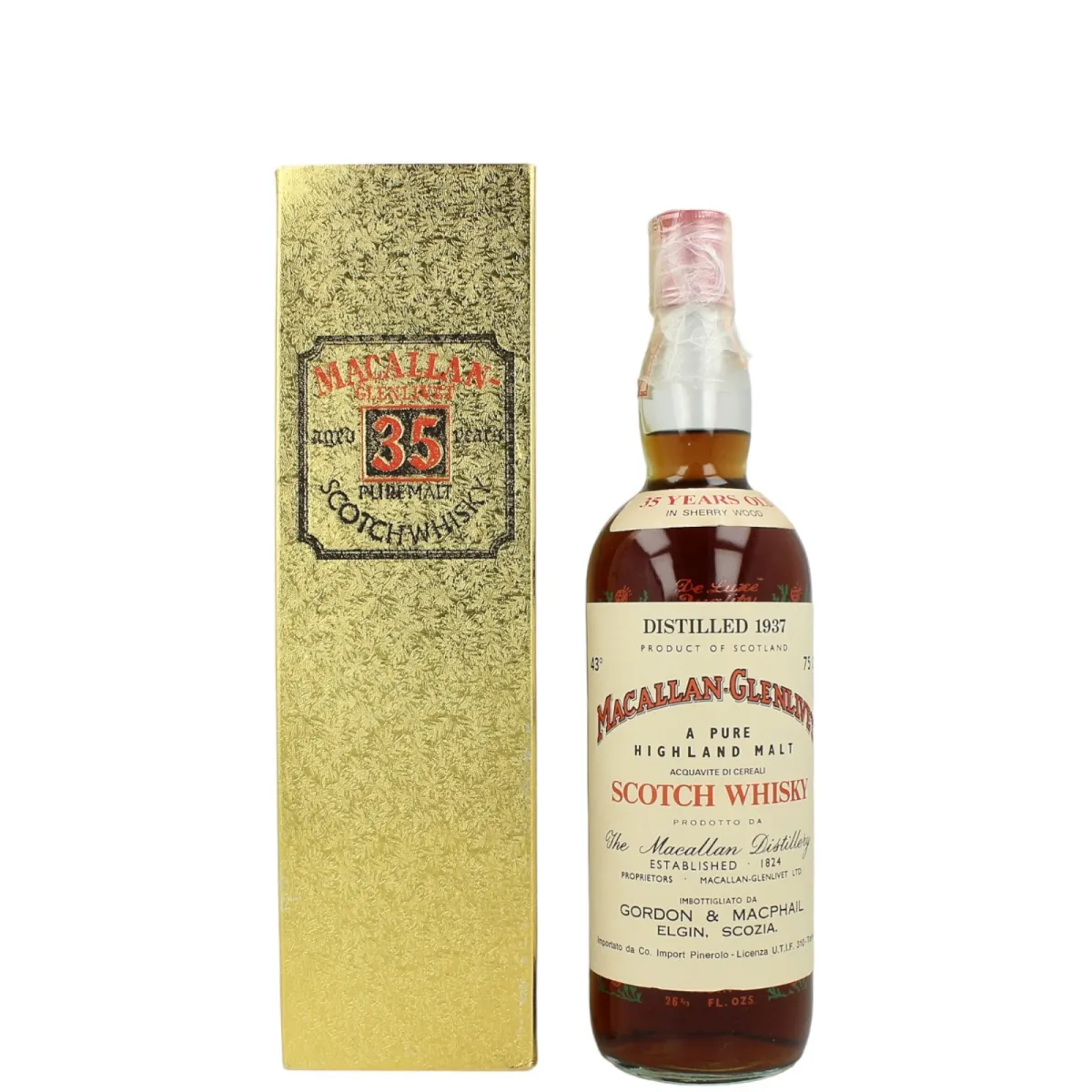 Gordon & MacPhail Macallan Glenlivet 1937 35YO (Pinerolo Import)