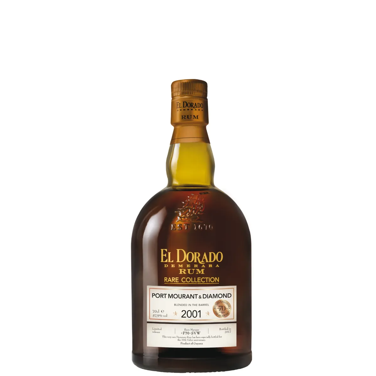 El Dorado Rare Collection Port Mourant & Diamond 2001 16YO (70th Velier)