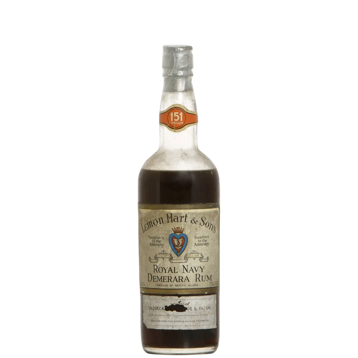Lemon Hart 151 bottled in the 1940s