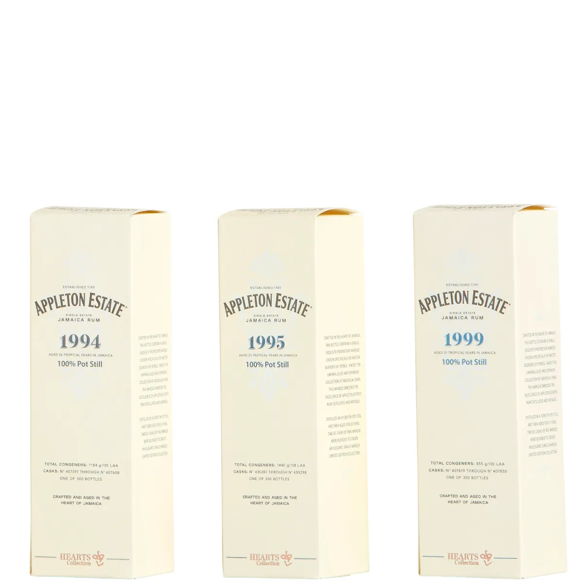Appleton Hearts Collection 3x20cl