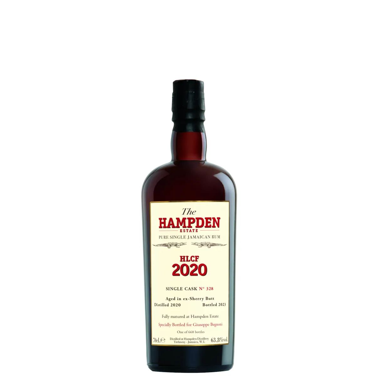 Hampden HLCF 2020 3YO (cask 328 for G. Begnoni)