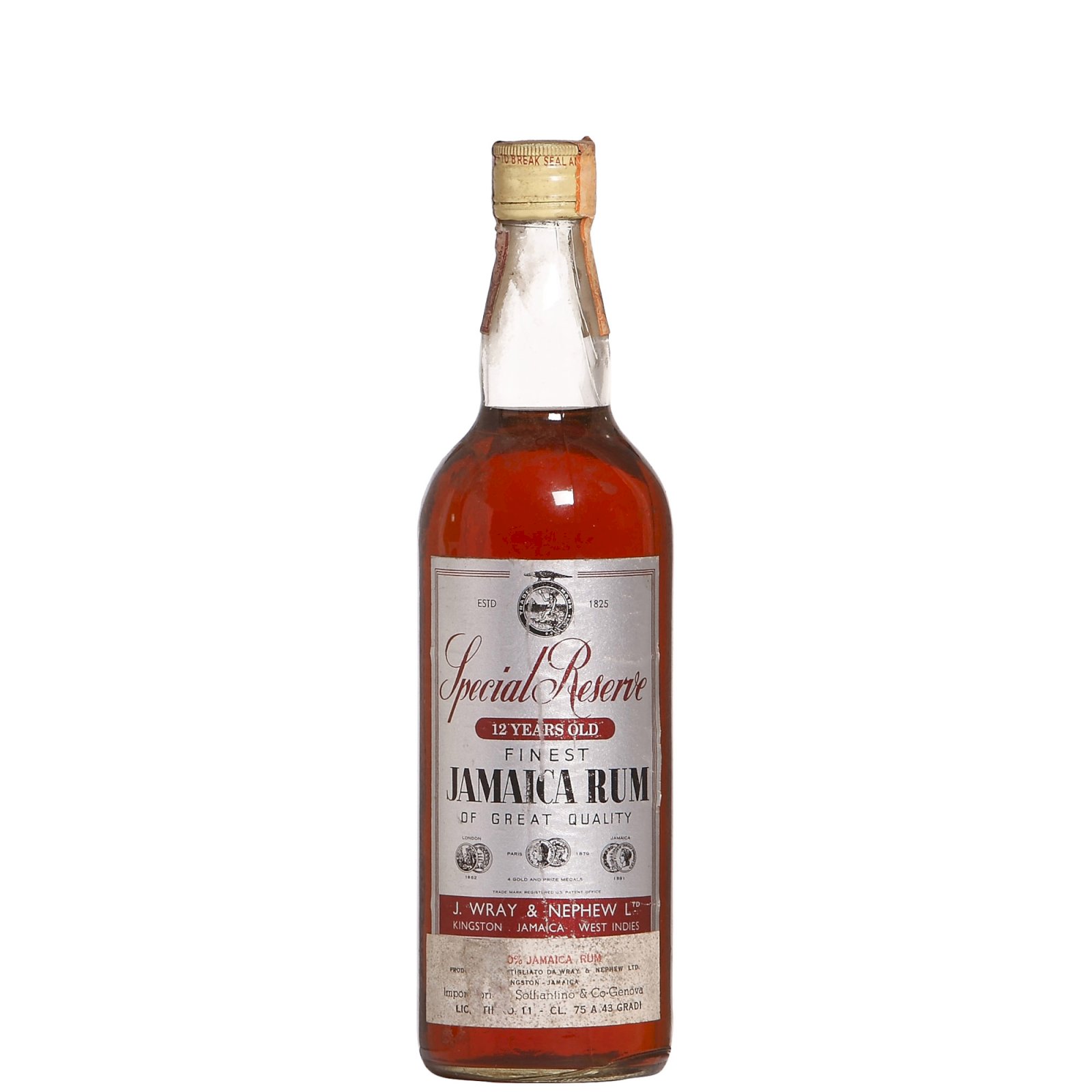 Wray &amp; Nephew Special Reserve 12YO bottled in the 1960s
