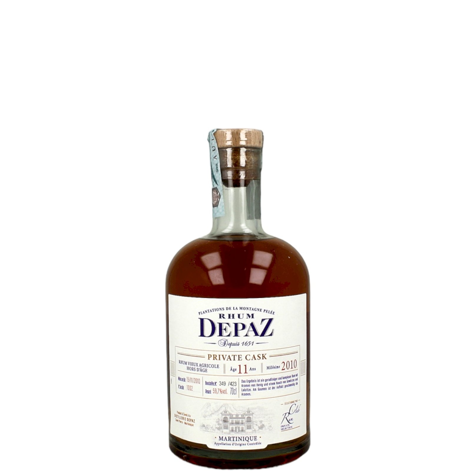 Depaz Private Cask 2010 11YO (RumClub)