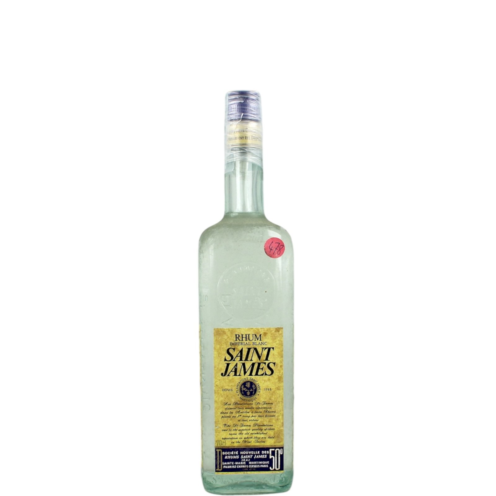 Saint James Imperial Blanc bottled in the 1980s