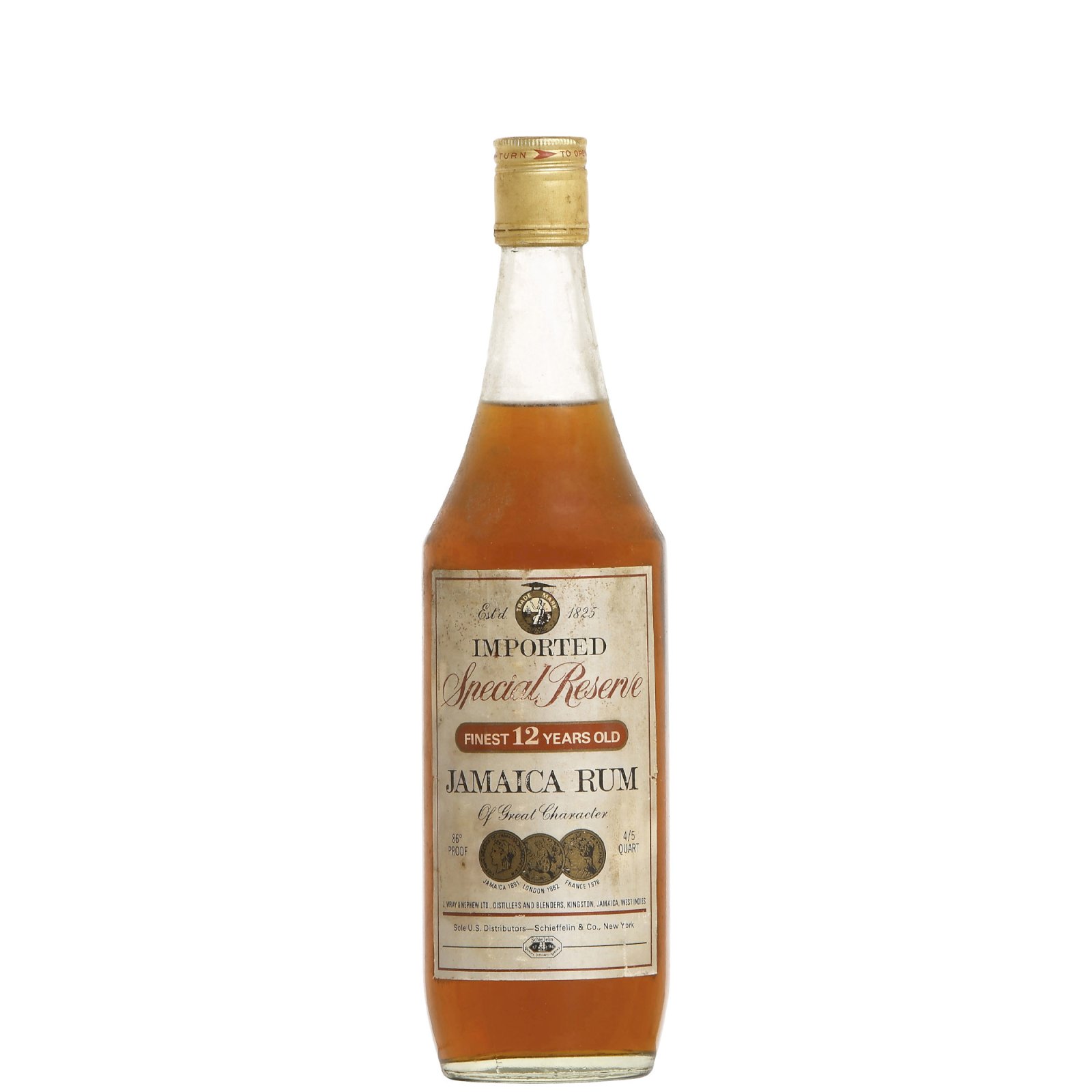 Wray &amp; Nephew Special Reserve 12YO bottled in the 1970s