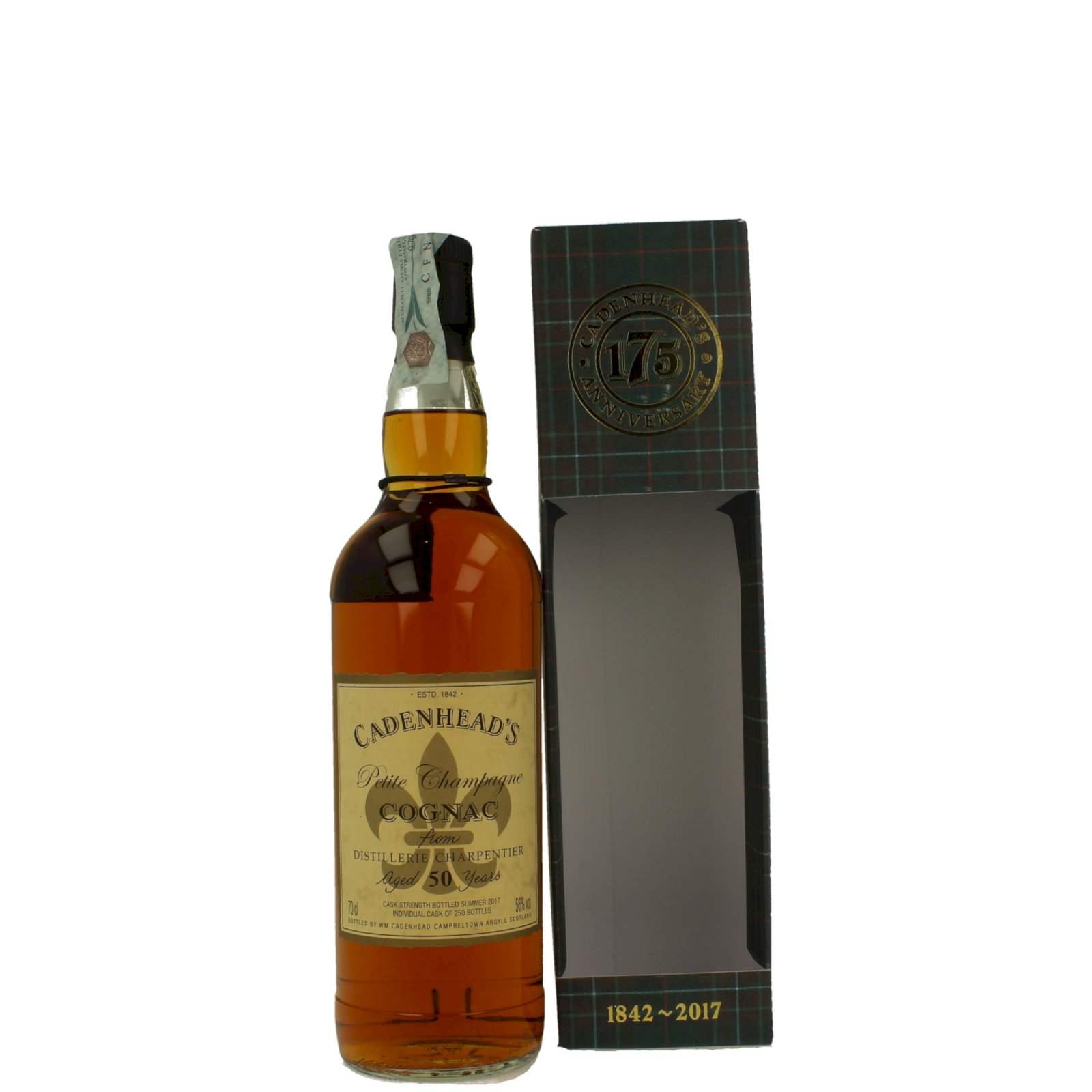 Cadenhead's Cognac Charpentier 50YO (175th anniversary)