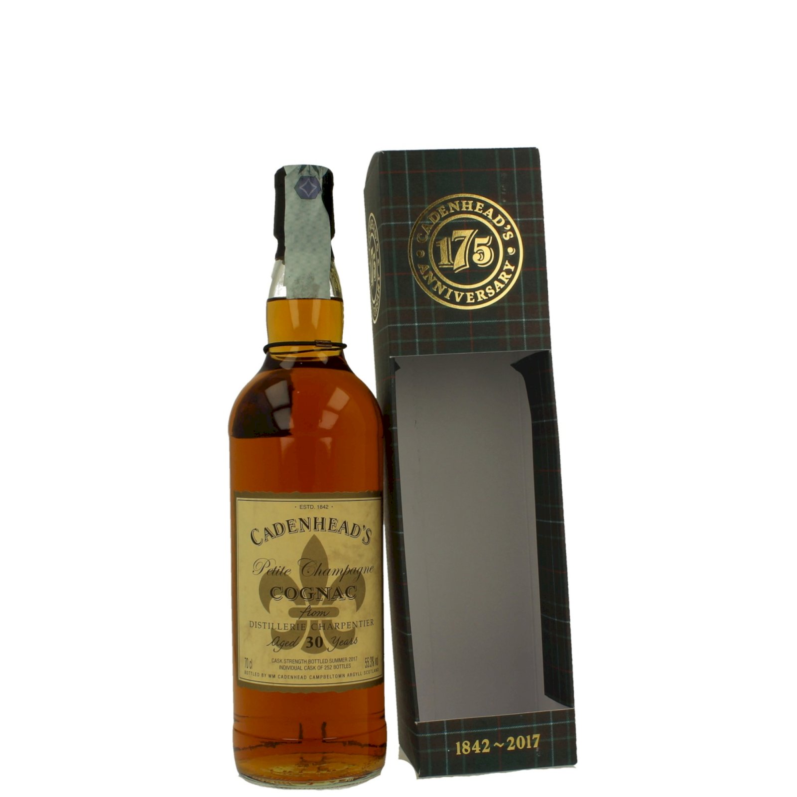 Cadenhead's Cognac Charpentier 30YO (175th anniversary)