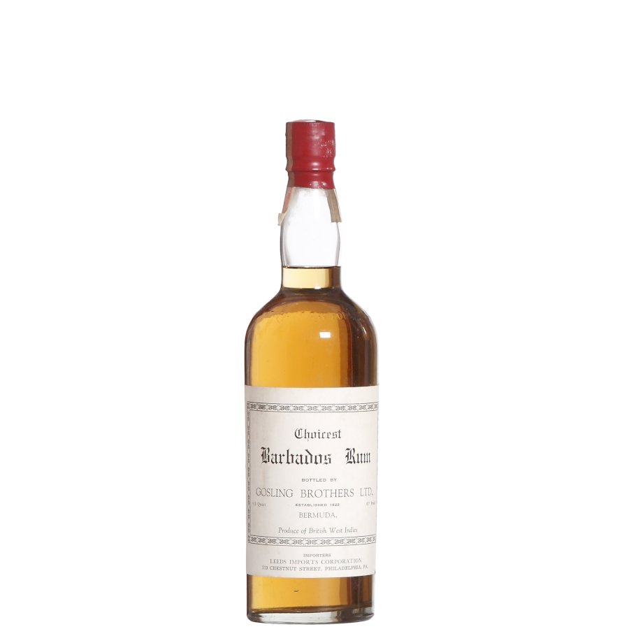 Gosling Choicest Barbados Rum bottled in the 1930s